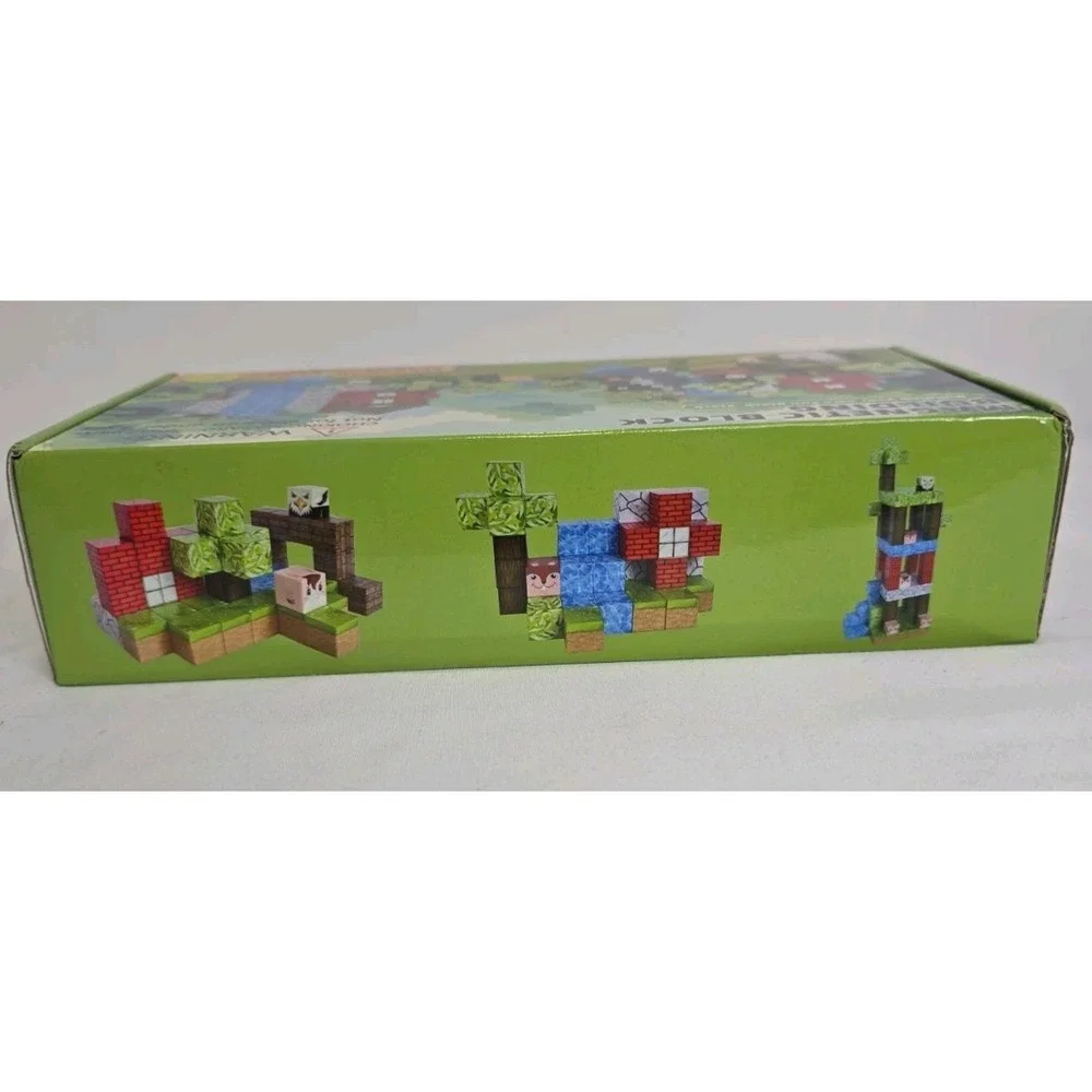 Minecraft-style Magnetic Block Building Set 100 Pcs